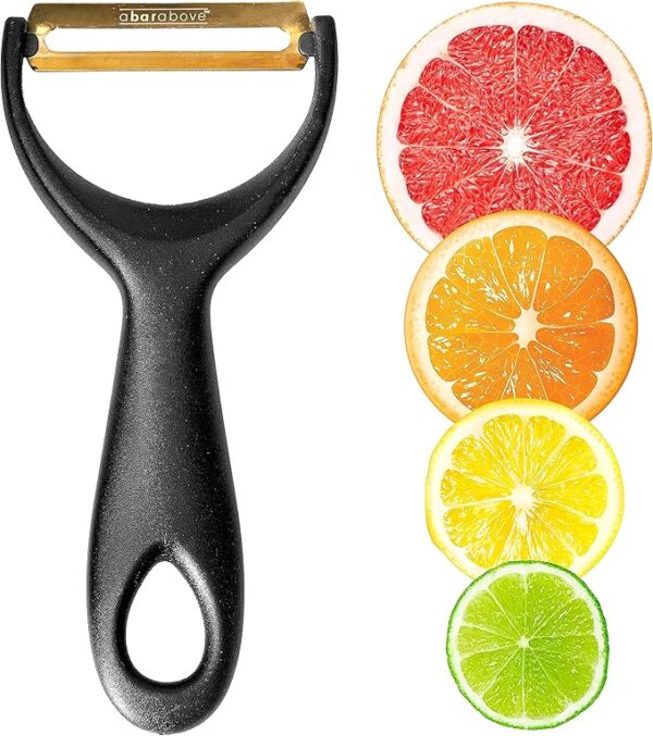 A Bar Above Professional Quality Citrus Peeler, Fruit Peeler, for Oranges and Lemons, Premium Stainless Steel Bar Tool, Garnish Citrus Zester, Professional Grade Bar Tools, Orange Peel, for Cocktails