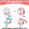 Dusty Pink Balloon Set, 60Pcs 12 Inch Retro Blush Pink White Sand Nude Latex Balloon with Metallic Confetti - Image 4