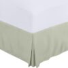 Linens Split Corner 1PC Bed Skirt 800-TC Egyptian Cotton King 78x80-18 Drop/Fall Easy to Wash Wrinkle & Fade Resistance,Easy Fit - Image 4