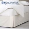 Luxury Pleated Queen Bed Skirt with Split Corners - 12 Inch Tailored Drop Easy Fit - Pleated Dust Ruffle - Image 4
