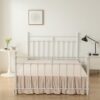 Tufted Dot Bed Skirt Queen Size,Ruffled Bed Skirt with Split Corners, Queen Bed Skirt 14 Inch Drop - Image 5