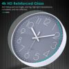 Wall Clock 12 Inch Non-Ticking Silent Battery Operated Round Wall Clock - Image 2