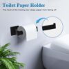 4-Piece Bathroom Hardware Accessories Set, Towel Bar Sets Include Towel Bar Towel Holder Toilet Paper Holder Towel Hook,16 inch Bath Accessories Kit - Image 4