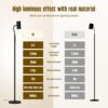 LED Floor Lamp, Professional Eye-Caring Reading Light, 360° Rotating Gooseneck Lamp, 5 Color Temperatures and Stepless Dimming, No Blue Light, No Glare, No Flicker, and Uniform Illumination - Image 5