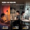 LED Floor Lamp, Professional Eye-Caring Reading Light, 360° Rotating Gooseneck Lamp, 5 Color Temperatures and Stepless Dimming, No Blue Light, No Glare, No Flicker, and Uniform Illumination - Image 2