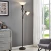 Floor Lamp for Living Room, LED Standing Reading Light for Bedroom with Glass Shade for Living Room Corner Bedroom Home Office,Bulbs Included (Red Brown,Glass 2 Head) - Image 4