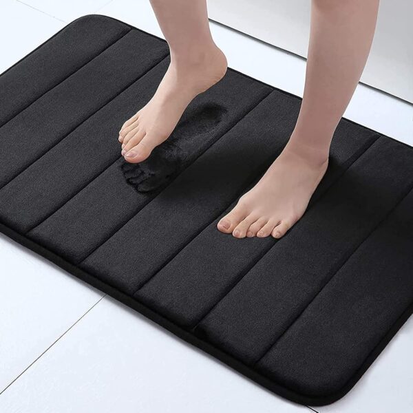 Memory Foam Bath Mat Rug, 24" x 16", Ultra Soft and Non-Slip Bathroom Rugs, Water Absorbent and Machine Washable Bath Rug for Bathroom
