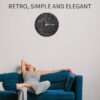 Wall Clock 12 inch Wall Clock Vintage Silent Wall Clock Modern Clock - Image 2