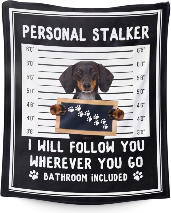 Kids Blanket - Soft, Lightweight & Warm - 60x50 Inches Dachshund Throw Blanket for Bed, Couch - Cute Dog Themed Throw Blanket Gifts for Teens, Boys & Girls