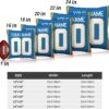 Los Angeles C Custom Throw Pillow Covers (13 Design 7 Size Options), Custom Name and Number Throw Pillow Cover, Football Gifts for Men Boy Women - Image 4