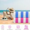 Beach Designed in Denmark Rough and Tough, Quick Dry, Beach, Pool, Bath & Shower 30x60 inches 4 Pieces Cotton Beach Bath Towels Set - Image 3