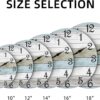 Wall Clock 12 Inch Bathroom Clock, Rustic Wall Clocks Battery Operated (white) - Image 4