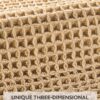 Waffle Bath Mat Rug, Super Absorbent Non Slip Bath Mats for Bathroom Mat Ultra Soft Bathmat Machine Washable Bathroom Rugs - Image 4