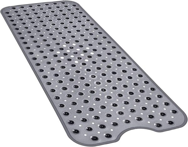 Bath and Shower Safety Mats 40x16 inch, Non Slip with Suction Cups for Bathroom Stall and Tub Floor