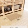 Waffle Bath Mat Rug, Super Absorbent Non Slip Bath Mats for Bathroom Mat Ultra Soft Bathmat Machine Washable Bathroom Rugs - Image 2