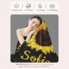 Custom Blanket with Name Sunflower Floral Blankets Personalized Throw Blanket Mother Birthday Gifts Fleece Blanket Sunflower Gifts for Women - Image 4