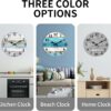 Wall Clock 12 Inch Bathroom Clock, Rustic Wall Clocks Battery Operated (white) - Image 3