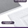 Bathroom Rug Mat 24x16, Super Absorbent Soft Mats, Washable Non-Slip Bathmat, Quick Dry Microfiber Rugs Carpet - Image 5