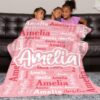 Custom Blanket with Name Personalized Blankets for Kids Adult Boys Girls Flannel Monogrammed Customized Blankets Throw (40''x50'') - Image 5