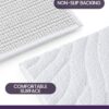 Bathroom Rug Mat 17x30, Extra Soft Absorbent Mats, Non Slip Shower Floor Rugs, Machine Washable Microfiber Carpet - Image 4
