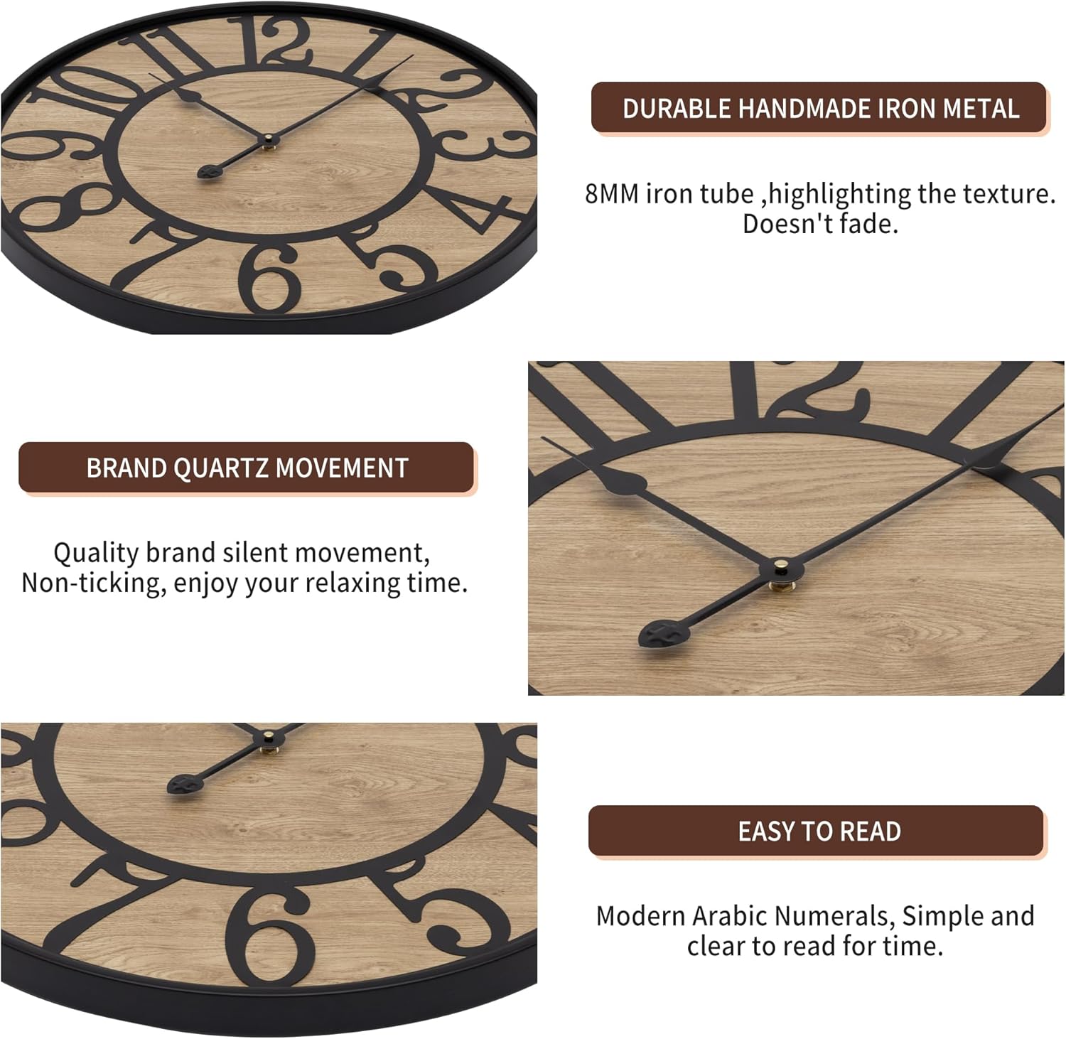 Large Wall Clocks Living Room Decor - Image 4
