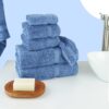 Luxury Spa and Hotel Quality Premium Turkish Cotton 6-Piece Towel Set (2 x Bath Towels, 2 x Hand Towels, 2 x Washcloths) - Image 2