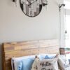 24" Metal Frame Number Multi-Color Mosiac Brown Wooden Wall Clock (Muti-Brown, 24 inch) - Image 3