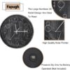 Wall Clock 12 inch Wall Clock Vintage Silent Wall Clock Modern Clock - Image 4