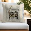 Wine and Cups Art Vintage Linen Throw Pillow Case, 18 x 18 Inch Set of 4, Home Bar Area Decor, Wine Glass Lover Gifts - Image 3