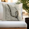 Wine and Cups Art Vintage Linen Throw Pillow Case, 18 x 18 Inch Set of 4, Home Bar Area Decor, Wine Glass Lover Gifts - Image 5