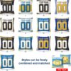 Los Angeles C Custom Throw Pillow Covers (13 Design 7 Size Options), Custom Name and Number Throw Pillow Cover, Football Gifts for Men Boy Women - Image 2