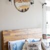 30" Wooden Multi-Color Rustic Farmhouse Wall Clock (Wood, 30 inch) - Image 3