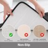 Memory Foam Bath Mat Rug, 24" x 16", Ultra Soft and Non-Slip Bathroom Rugs, Water Absorbent and Machine Washable Bath Rug for Bathroom - Image 4