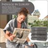 Basics Performance Bath Towels 100% Turkish Cotton with Hook Loops. Extra Large Luxury Absorbent Plush Towel Sets for Bathroom - Image 3