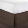 Bed Skirt - 100% Cotton 800 Thread Count Box Pleated Bed Skirt - Luxury Pleated Dust Ruffle, Hotel Quality Modern Bed Skirt, Easy Fit - Image 3