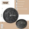 Wall Clock 12 inch Wall Clock Vintage Silent Wall Clock Modern Clock - Image 5