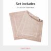Luxury 2 Pack Banded Cotton Bath Mats for Bathroom Floor [ Hotel, Spa, Tub, Shower Bath Mat Floor Towel Set ] - Image 4