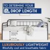 Pleated Daybed Skirt with Split Corners Twin Size - 10 Inch Tailored Drop Easy Fit - Pleated Daybed Dust Ruffle - Image 3
