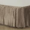 Hyde Park Dust Ruffle 14" Bed Skirt, Twin, Taupe - Image 2