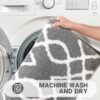 Bathroom Rugs 24 x 17 Inch, Super Soft Thick Plush Bath Mat, Non-Slip, Water Absorbent - Image 5