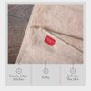 100% Turkish Cotton 6 Pcs Bath Towel Set, Luxury Bath Towels for Bathroom, Soft & Absorbent Bathroom Towels Set (2 Bath Towels, 2 Hand Towels, 2 Washcloths)- Beige - Image 5