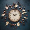 Vintage Brown Wall Clock Silent Non Ticking 12 Inch Quality Quartz Battery Operated - Image 2