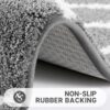Bathroom Rugs 24 x 17 Inch, Super Soft Thick Plush Bath Mat, Non-Slip, Water Absorbent - Image 3