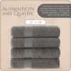 Basics Performance Bath Towels 100% Turkish Cotton with Hook Loops. Extra Large Luxury Absorbent Plush Towel Sets for Bathroom - Image 2