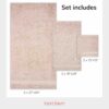 100% Turkish Cotton 6 Pcs Bath Towel Set, Luxury Bath Towels for Bathroom, Soft & Absorbent Bathroom Towels Set (2 Bath Towels, 2 Hand Towels, 2 Washcloths)- Beige - Image 4