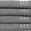 100% Cotton Bath Towels - Cotton Towels for Bathroom - Set of 4 Bath Towel - Shower towels, Highly Absorbent Bath Towel 27”x54” - Image 2
