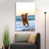 Custom Canvas Prints with Your Photos for Pet/Animal, Personalized Canvas Pictures for Wall to Print Framed 14x11 inches - Image 2