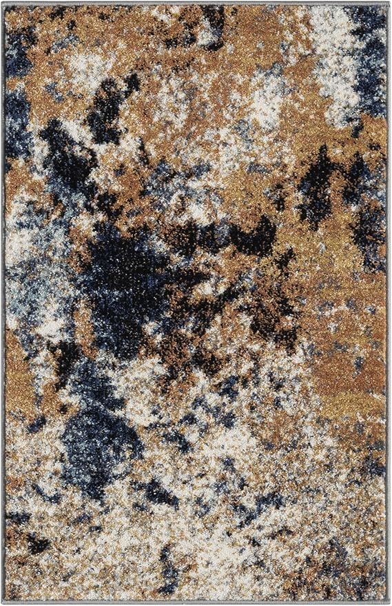 Keen Home Design Area Rugs - 2x3 Non-Shedding, Abstract Rugs for Kitchen, Living Room, Bedroom, Dining Room, Entryway - Size: 2' x 3', Multi - Image 2