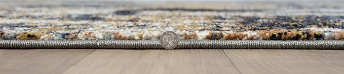 Keen Home Design Area Rugs - 2x3 Non-Shedding, Abstract Rugs for Kitchen, Living Room, Bedroom, Dining Room, Entryway - Size: 2' x 3', Multi - Image 4