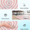 Door Mat Heart Pink Groovy Welcome Mat 30"x17" Outdoor and Indoor,Non-Slip Front Doormat for Home Entrance,Outside Entry,Yard,Floor,Patio - Image 3